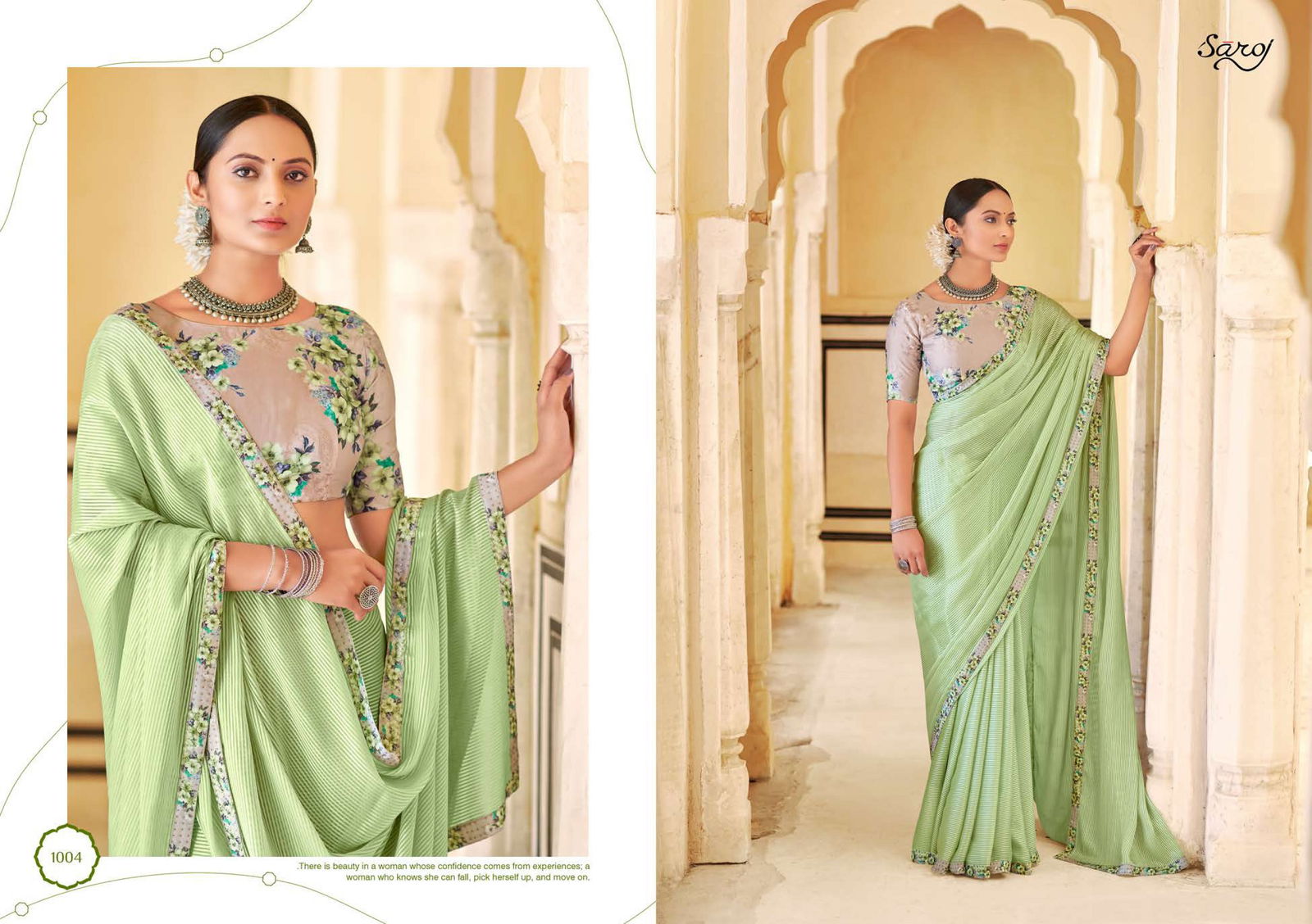 Saroj Allisha Fancy Ethnic Wear Georgette Printed Designer Saree Collection